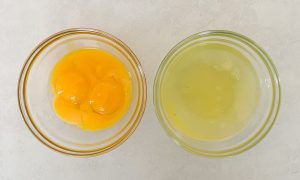Egg yolk and whites