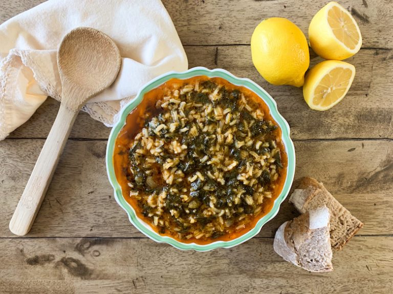 Spanakorizo – Greek Rice and Spinach