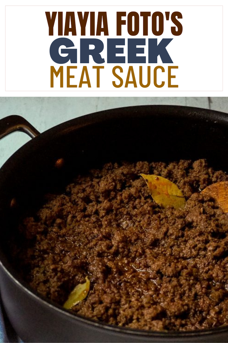 This meat sauce is the creation of my husband’s Yiayia, Foto. This recipe gets it’s deep, rich flavors from a combination of spices that include cinnamon, cumin and allspice. While it does include tomato sauce, it is a moderate amount which allows the other flavors to have a stronger presence. via @CookLikeaGreek