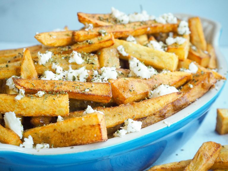 GREEK FRIES WITH FETA AND OREGANO