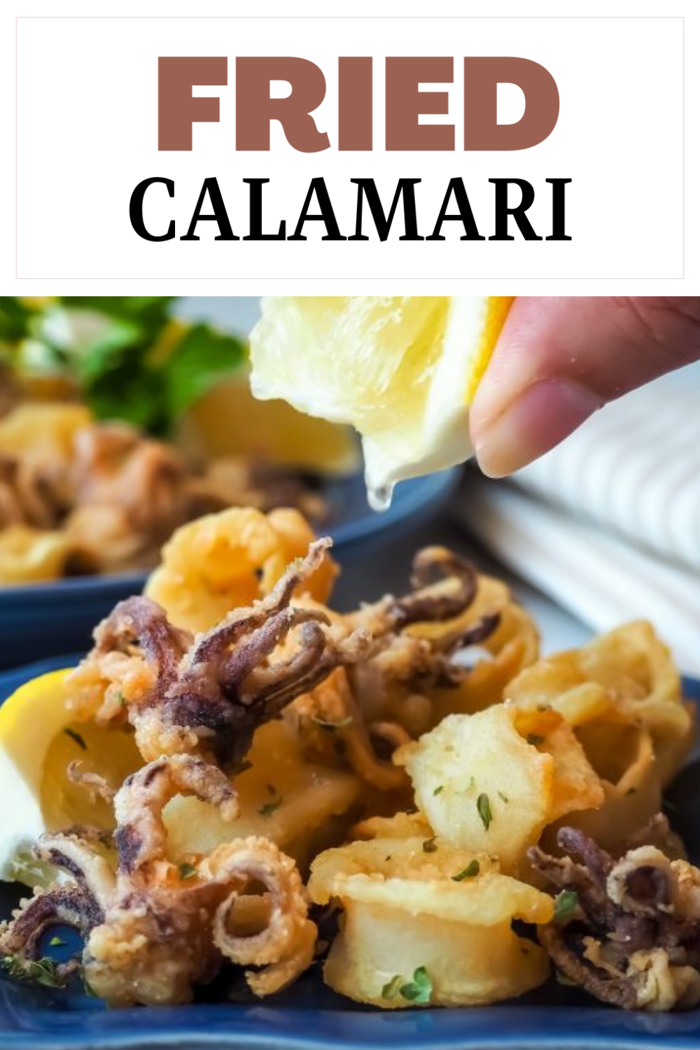 If we were intimidated by any festival food, it was this one! But our Fried Calamari Recipe – Kalamarakia Tiganita, perfectly mimics the crispy, delicious favorite you get at the Greek festival! via @CookLikeaGreek