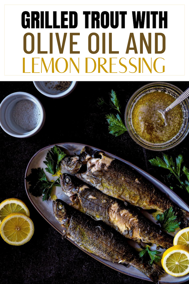 Grilled Fish with Ladolemono is a healthy, lite and flavorful way to enjoy fresh fish. It takes very little time to prepare and the added benefit of cooking it on the grill means very little clean-up! via @CookLikeaGreek