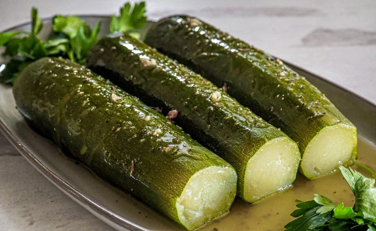 Zucchini With Olive Oil & Lemon Dressing – Kolokithia