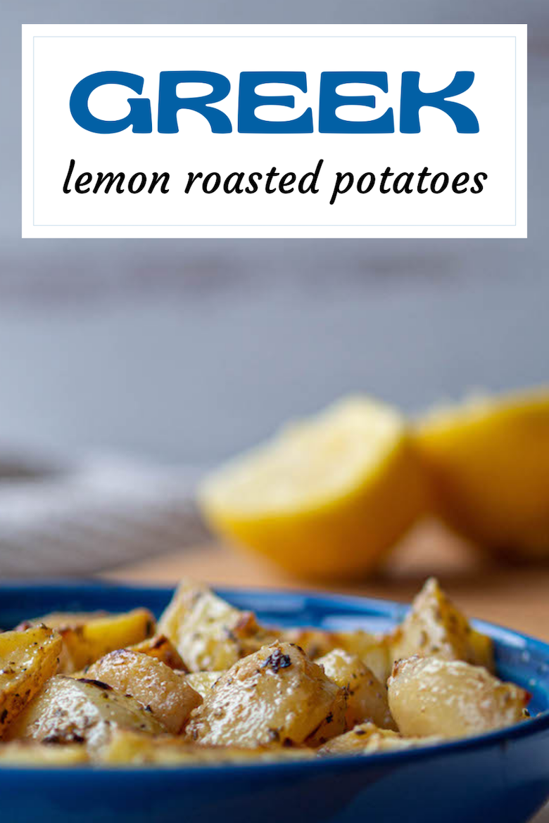 These Greek Lemon Roasted Potatoes are a favorite dish for our family and will become a family favorite for yours! via @CookLikeaGreek