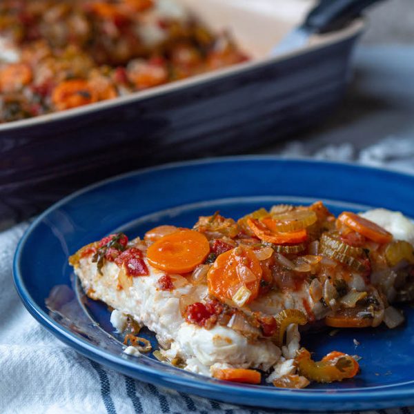 Eleni's Psari Plaki (Baked Fish) - Cook Like A Greek